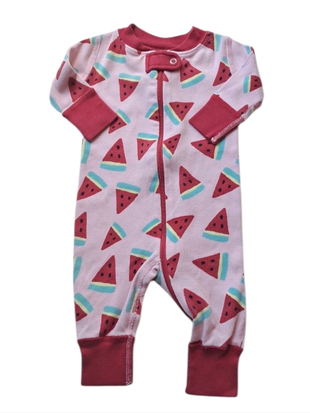 Hanna Andersson Pink Watermelon PJs Size 0-3 Months